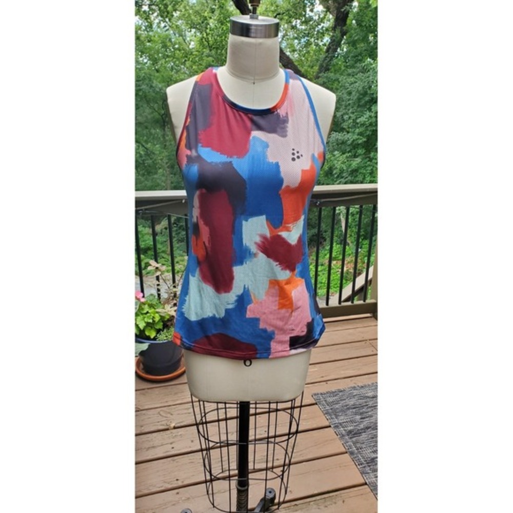 Craft Women's Tank Top Size L Racer‎ Back Biking Outdoor Activewear NEW